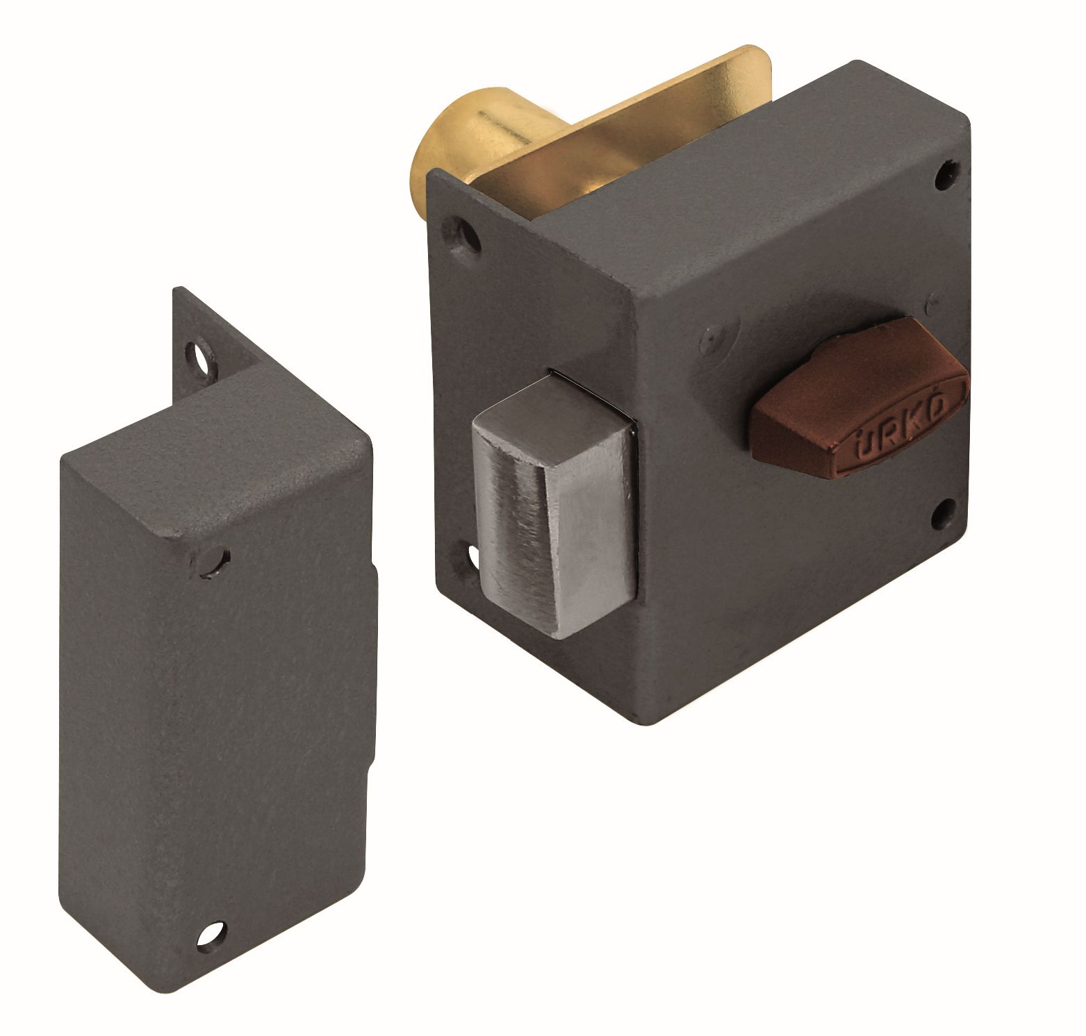 38 Cerrojo de bombillo con pestillo interior para sobreponer Acabado Esmaltado Urko